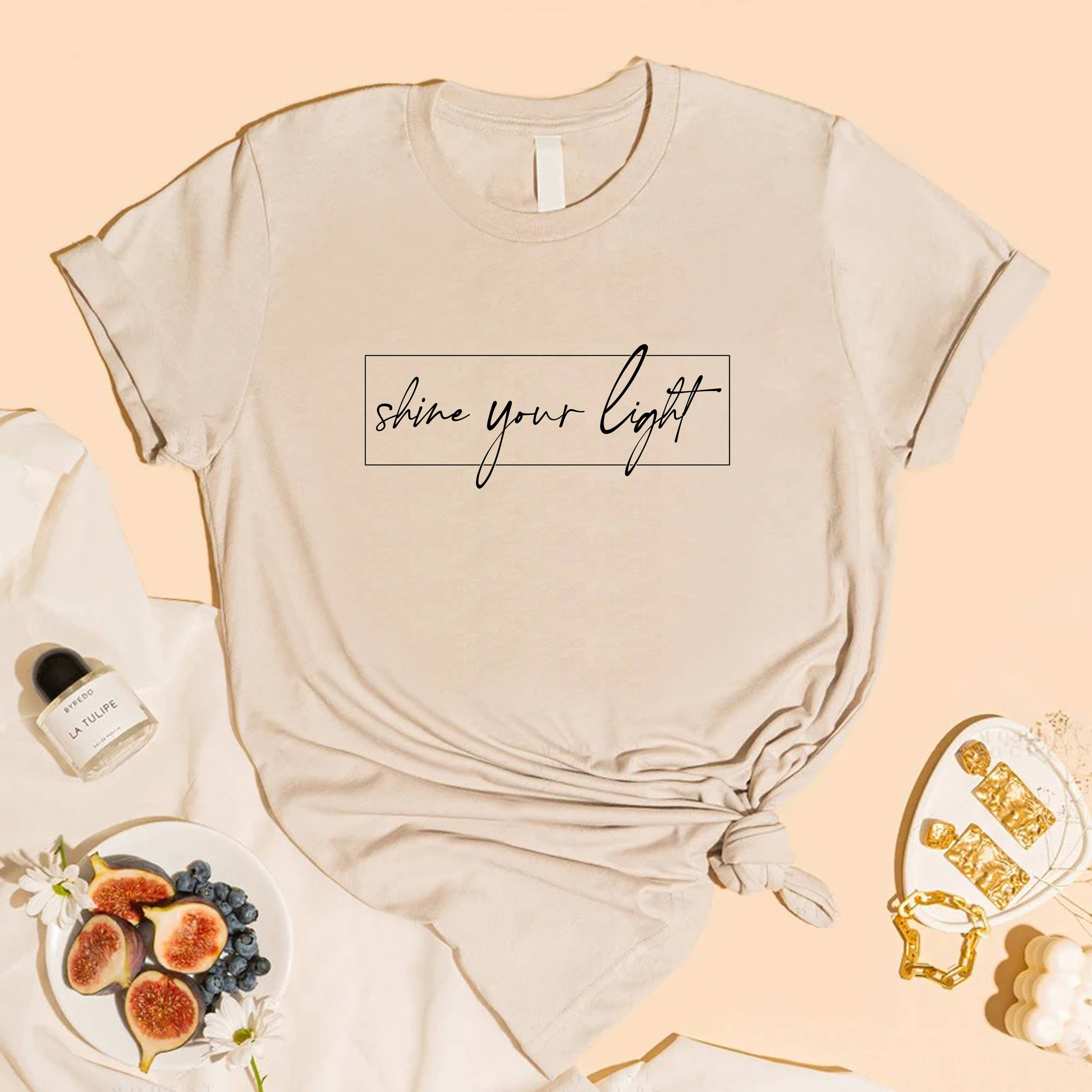 STARCHIS - Wholesale Screen Printed T-Shirt - Women's - Shine your light2