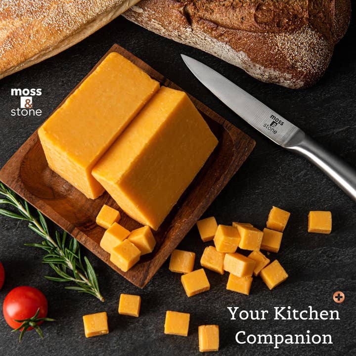 Moss & Stone - Wholesale Knife Set - Professional Kitchen Knife Chef Set, 6 Pcs Small Knife Set With Block, Premium Kitchen Knife Set Stainless Steel, Scratch Resistant & Rust Proof, Knife Block With Sharp Cooking Knives5