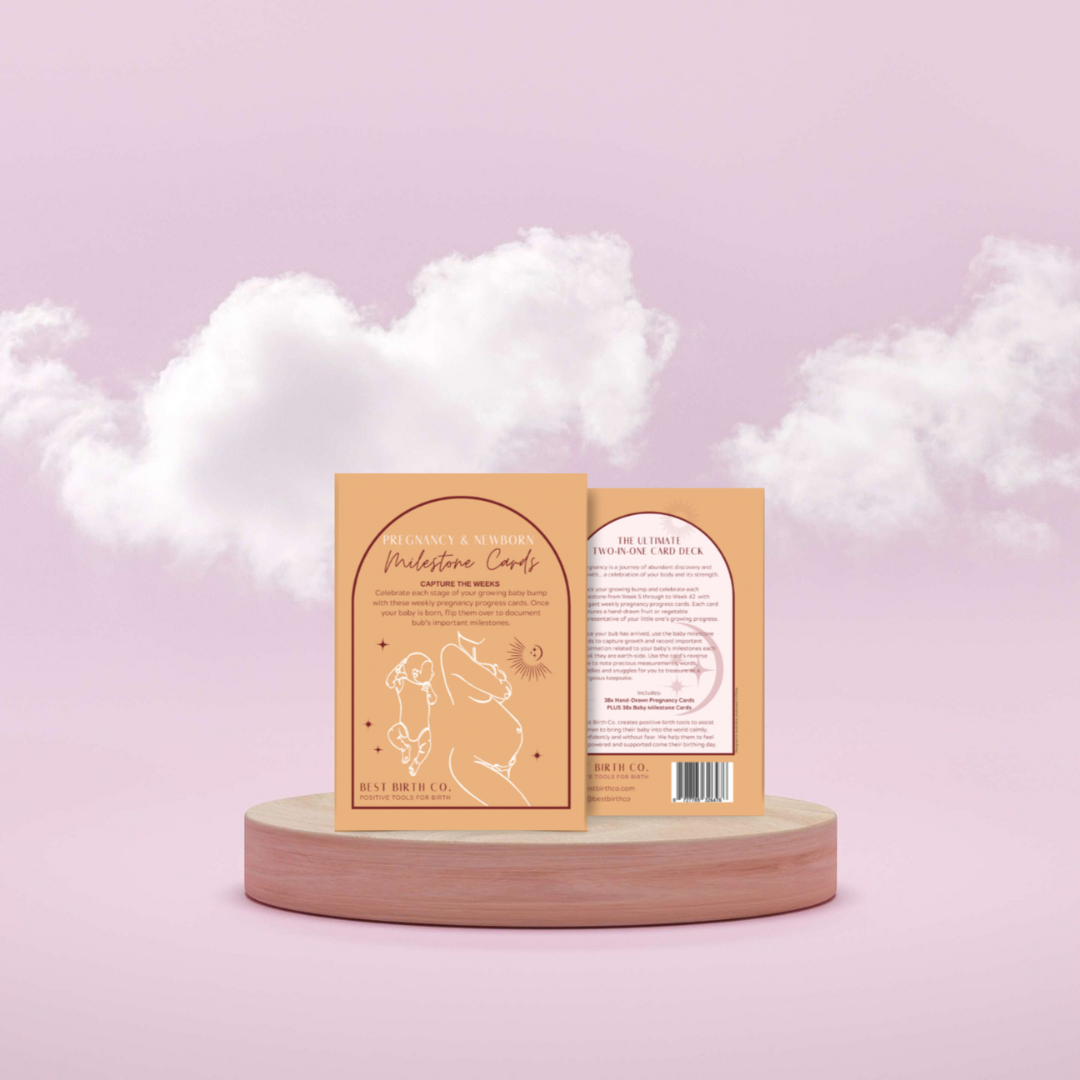 Best Birth Co - Wholesale Milestone Art/Keepsake - Kids & Baby - 15 Pregnancy Annoucement Gift Milestone Cards for Mum & Bub0