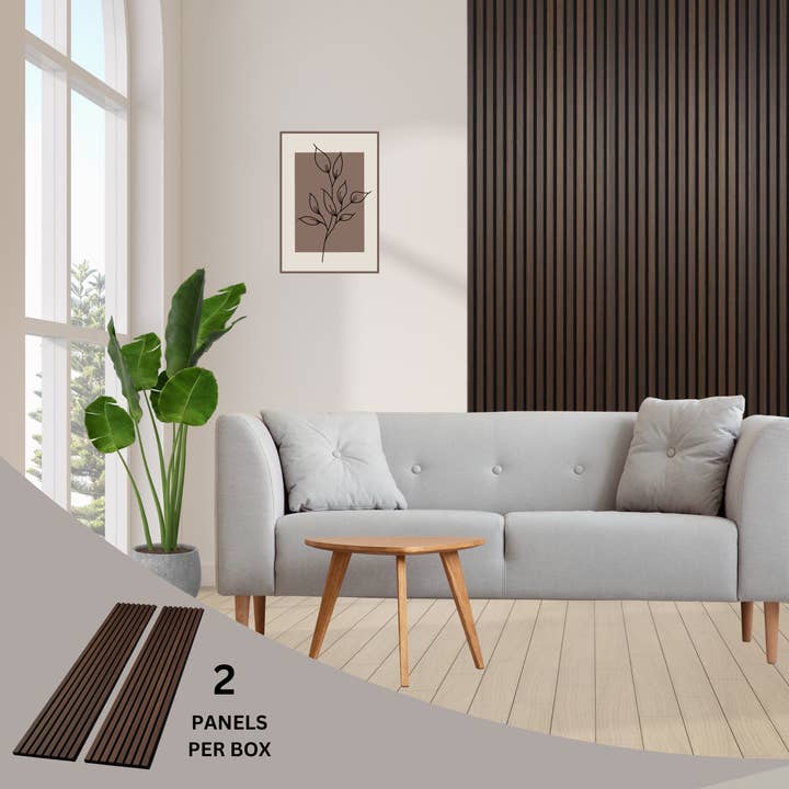 Made In Vietnam - Wholesale Wall Paneling - Acoustic Slatwall Wood Panels 94.49" x 12.6" (2 Panels/Box)3
