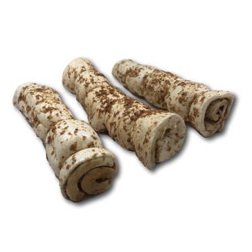 Healthy Dog Chews - Wholesale Pet Treats - Dog - Beef Cheek Rolls 9”- 11” Bully Dust (BC1012ROBD)