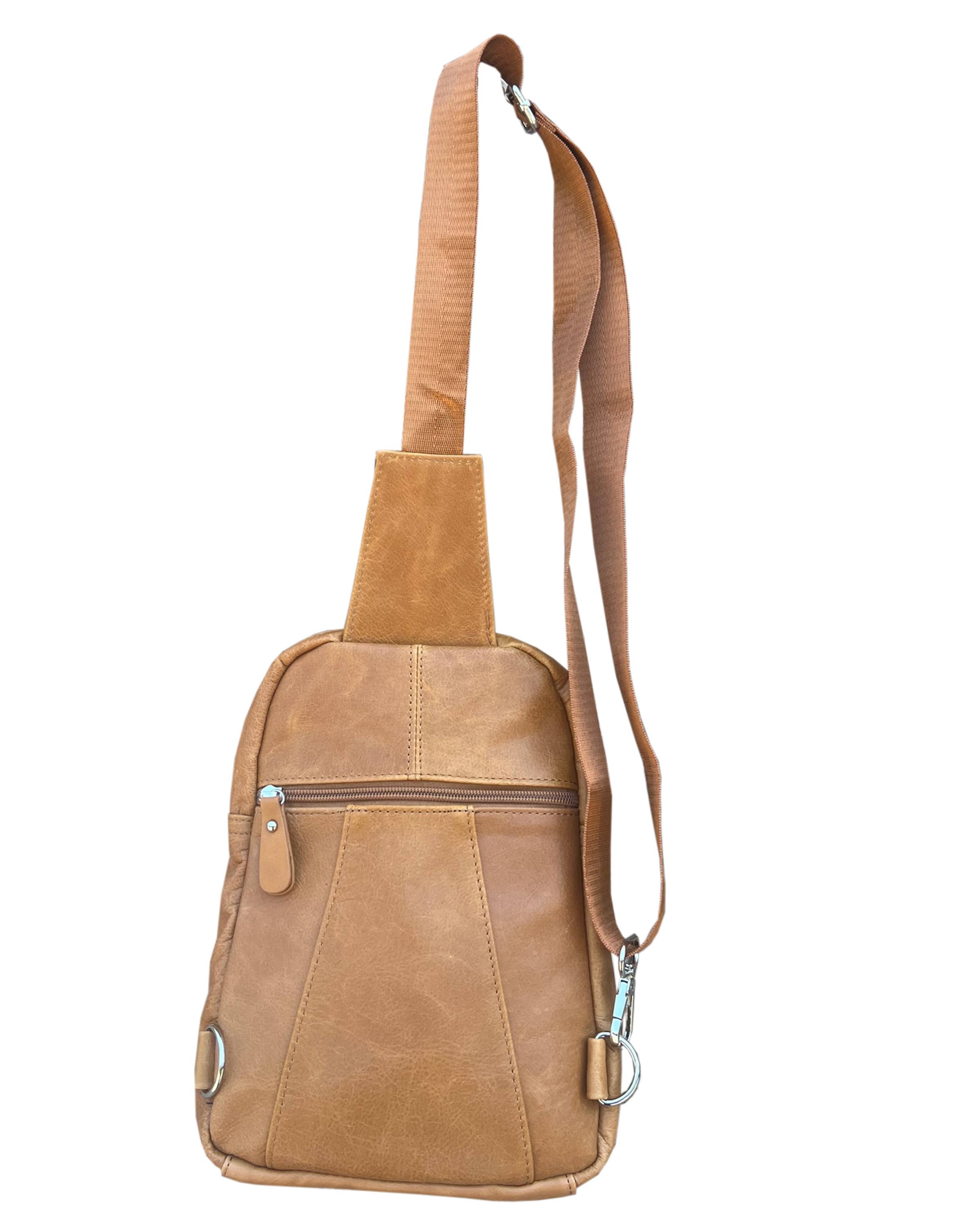 Roma Leathers, Inc. - Wholesale Backpack - Women's - W004 cowhide leather sling bag backpack6