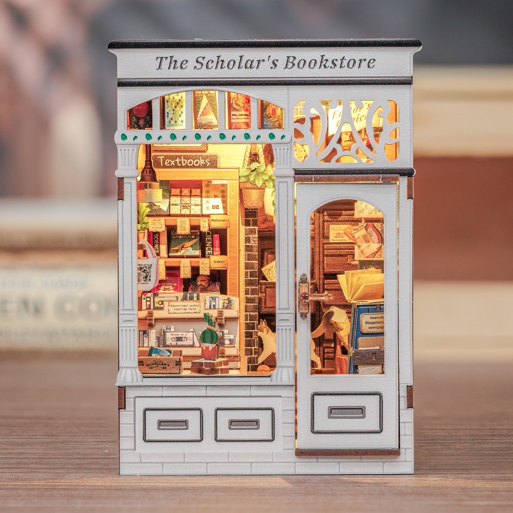 Hands Craft - Wholesale Puzzle - Kids - DIY Book Nook Kit: The Scholar's Bookstore1
