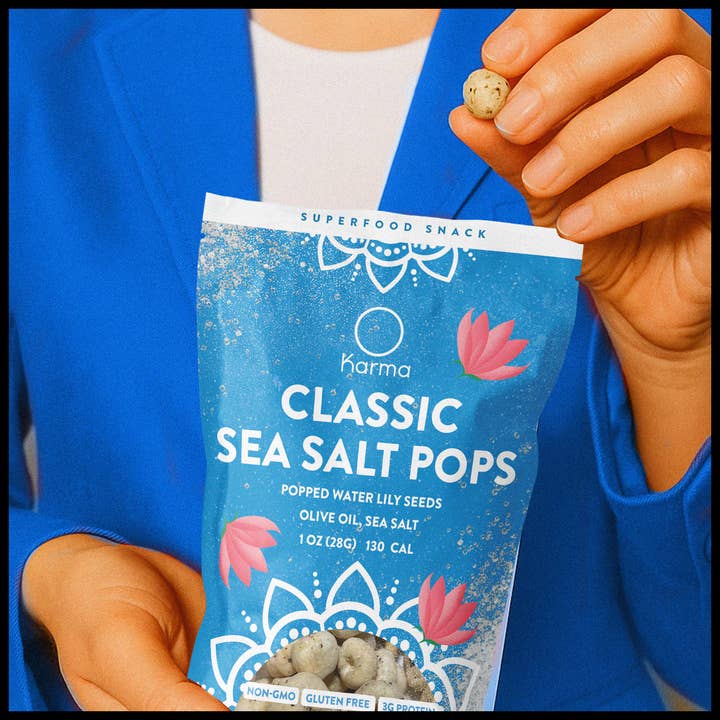 Karma Wellness Kitchen - Wholesale Puffed Snack - Classic Sea Salt Karma Pops4