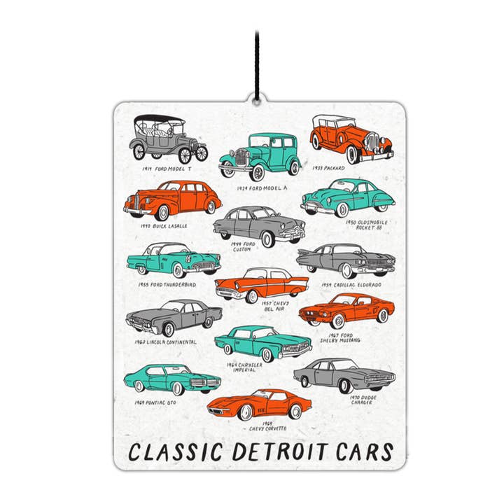 Detroit Classic Car Scent Air Freshener for wholesale by City Bird