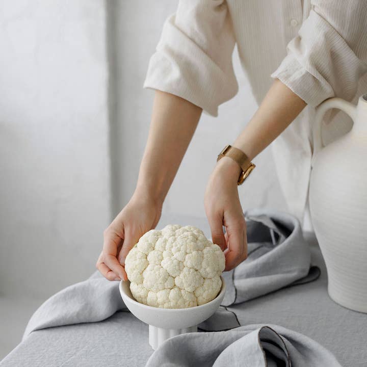 Linnen servetten met contrasterend detail Affogato grijs (set van 2) voor wholesale door dodesign