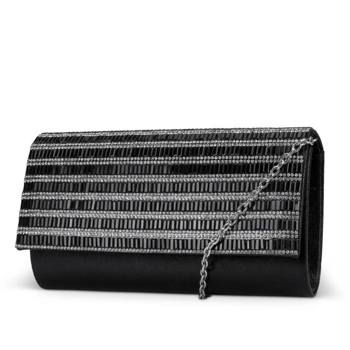Clutch Chloe brillante con diamantes de imitación para venta al por mayor de Jessica McClintock