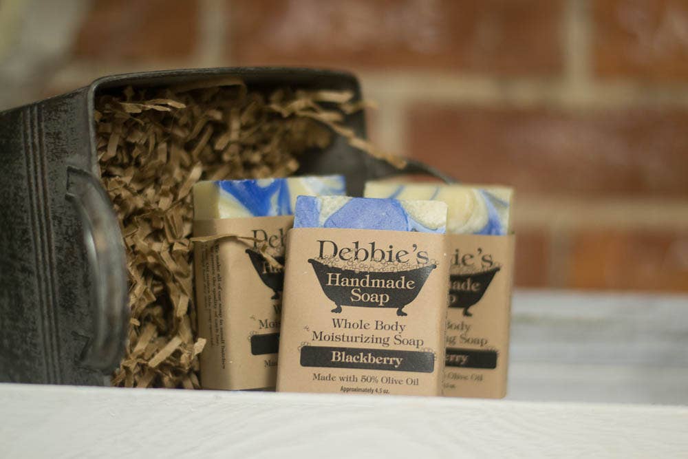 Debbie's Handmade Soap - Wholesale Bar Soap - Blackberry, Handmade Soap, Handmade Olive Oil Bar1