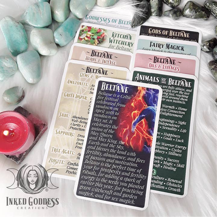 Beltane Expansion Pack for the Eclectic Witch Deck for wholesale by Inked Goddess Creations