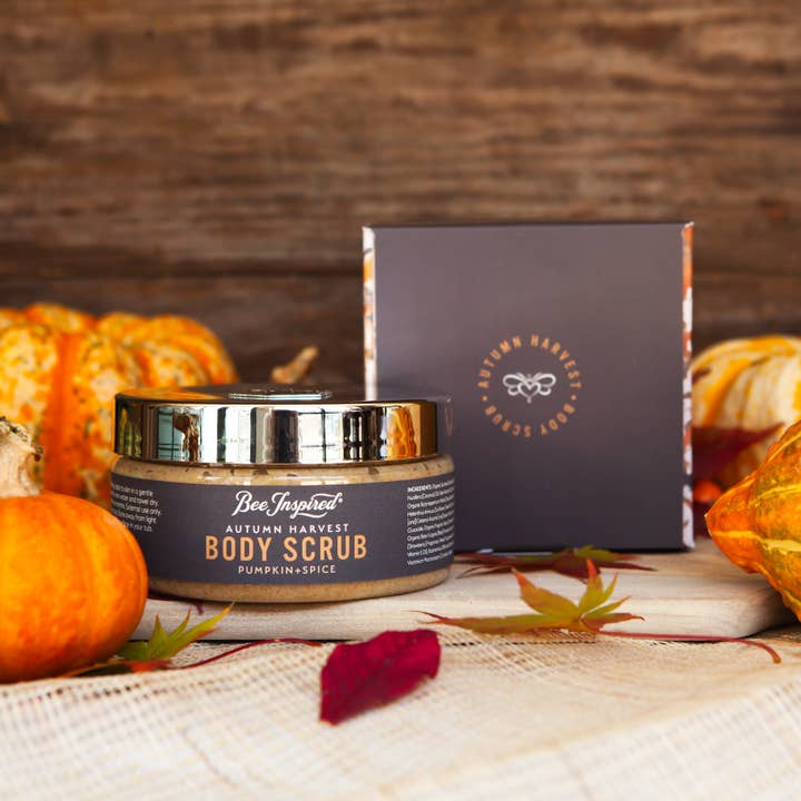 Bee Inspired - Wholesale Body Scrub/Exfoliant - Autumn Harvest Body Scrub | 8oz Pumpkin Spice Body Scrub3