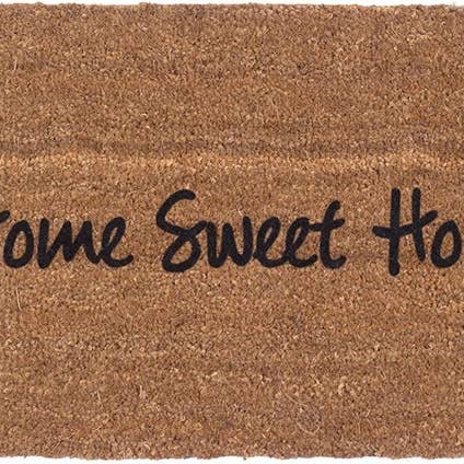 18" x 30" Vinyl Back - Home Sweet Home - Coir Doormat for wholesale by CocomatsNMore