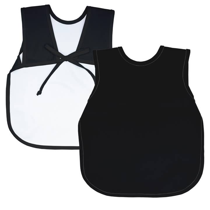 Tablier minimaliste noir uni pour la vente par BapronBaby