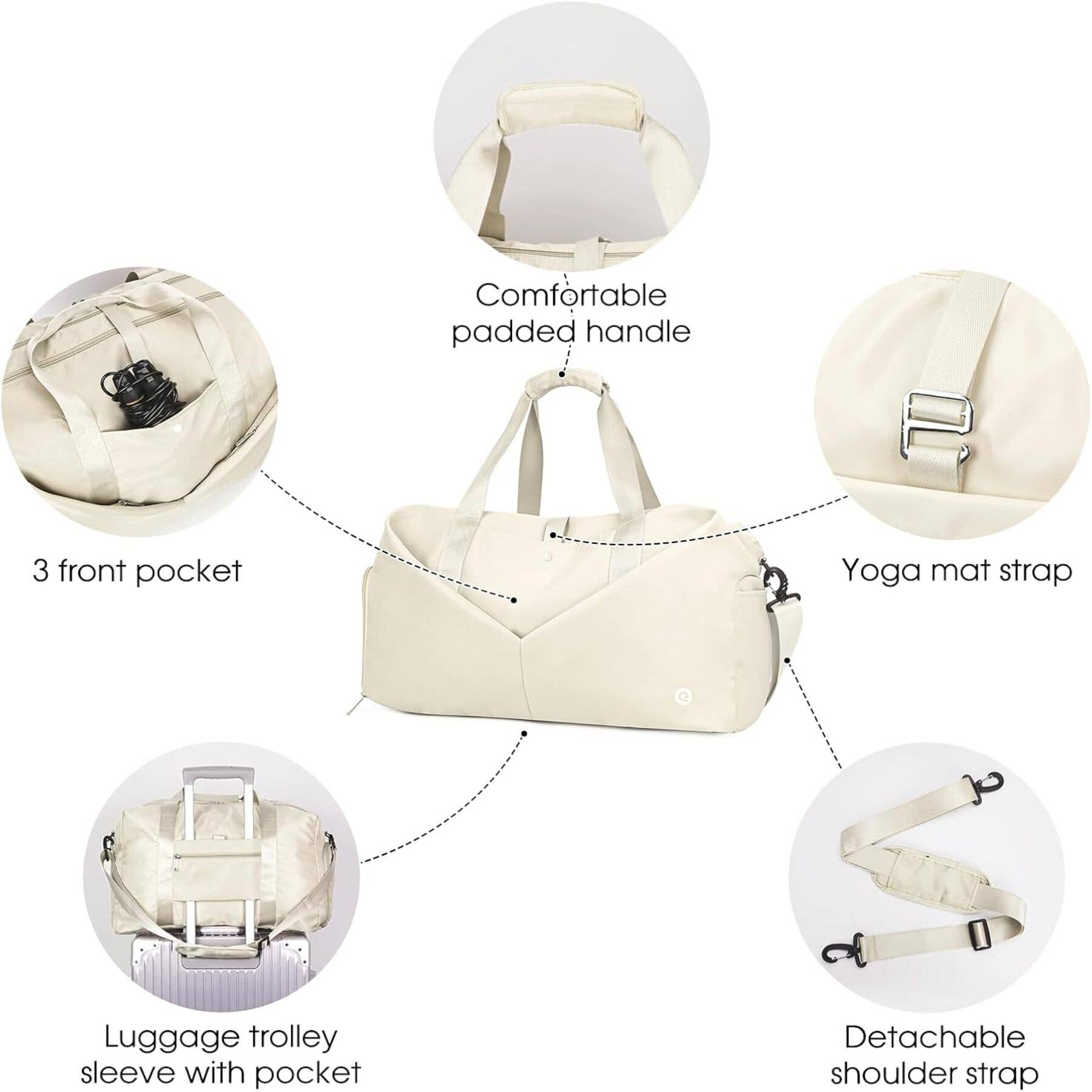 wandf – Großhandel Weekender-Tasche – Damen – Ceneda 20" Sporttasche mit Nassfach und Schuhfach35