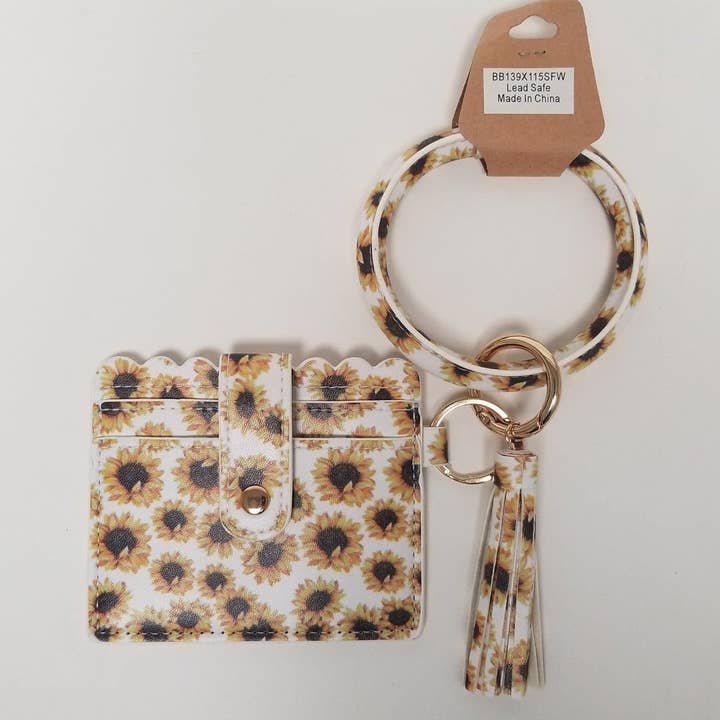MiMi Wholesale - Wholesale Wallet - Women's - BB139x115 Various Pattern Bangle/Key-Chain/Wallet w/ ID Wind10