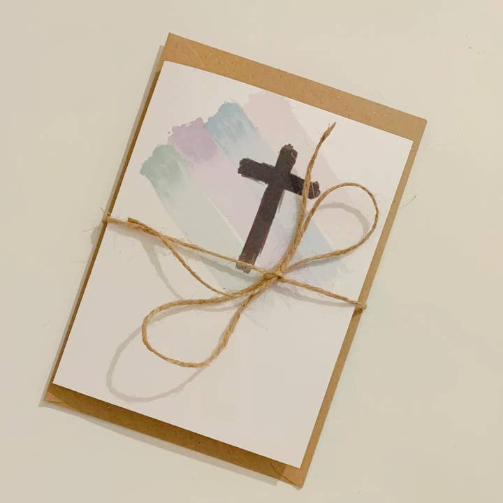 Jesus Cross Card for wholesale by Harmony Heaven Gifts