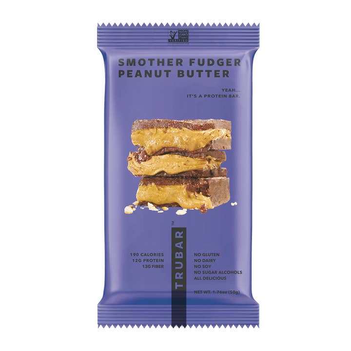 Trubar, Vegan Protein Bar, SMOTHER FUDGER PEANUT BUTTER (U), for wholesale by NuEats