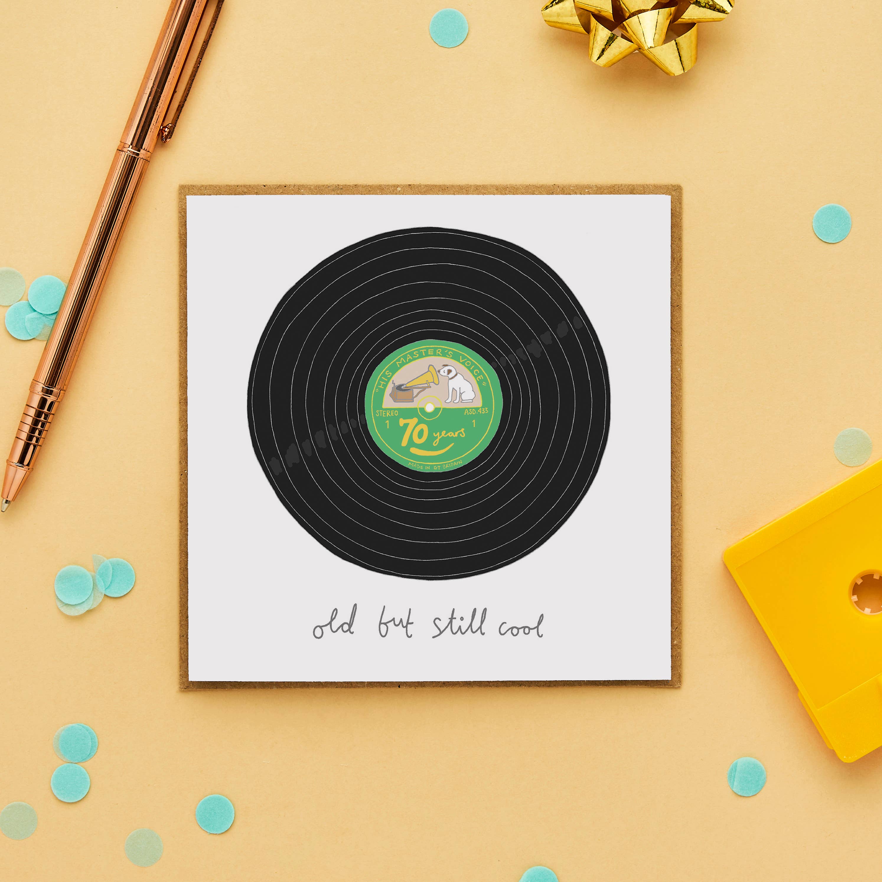 You've Got Pen On Your Face - Wholesale Birthday Card - 70th Birthday Card | Record Birthday Card | Milestone Card1