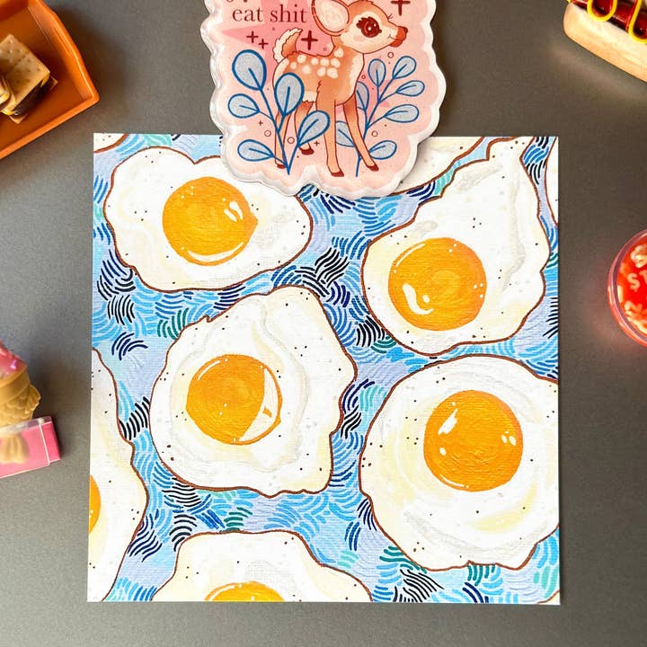 lu bremer design - Wholesale Art Print - eggs square mini art print - 5x51