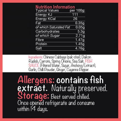 The Cultured Food Company - Wholesale Ingemaakte groenten - Kimchi 1 kg1