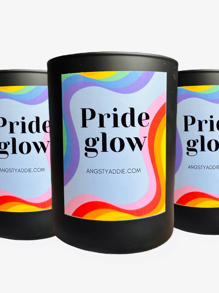Smells like you're gay, gay pride candle, pride month gift for wholesale by Angsty Addie