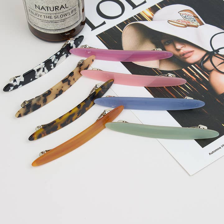 TheDivaSoap - Wholesale Barrette - Women's - French Acetate Hair Barrette Clip, Eco-Friendly8