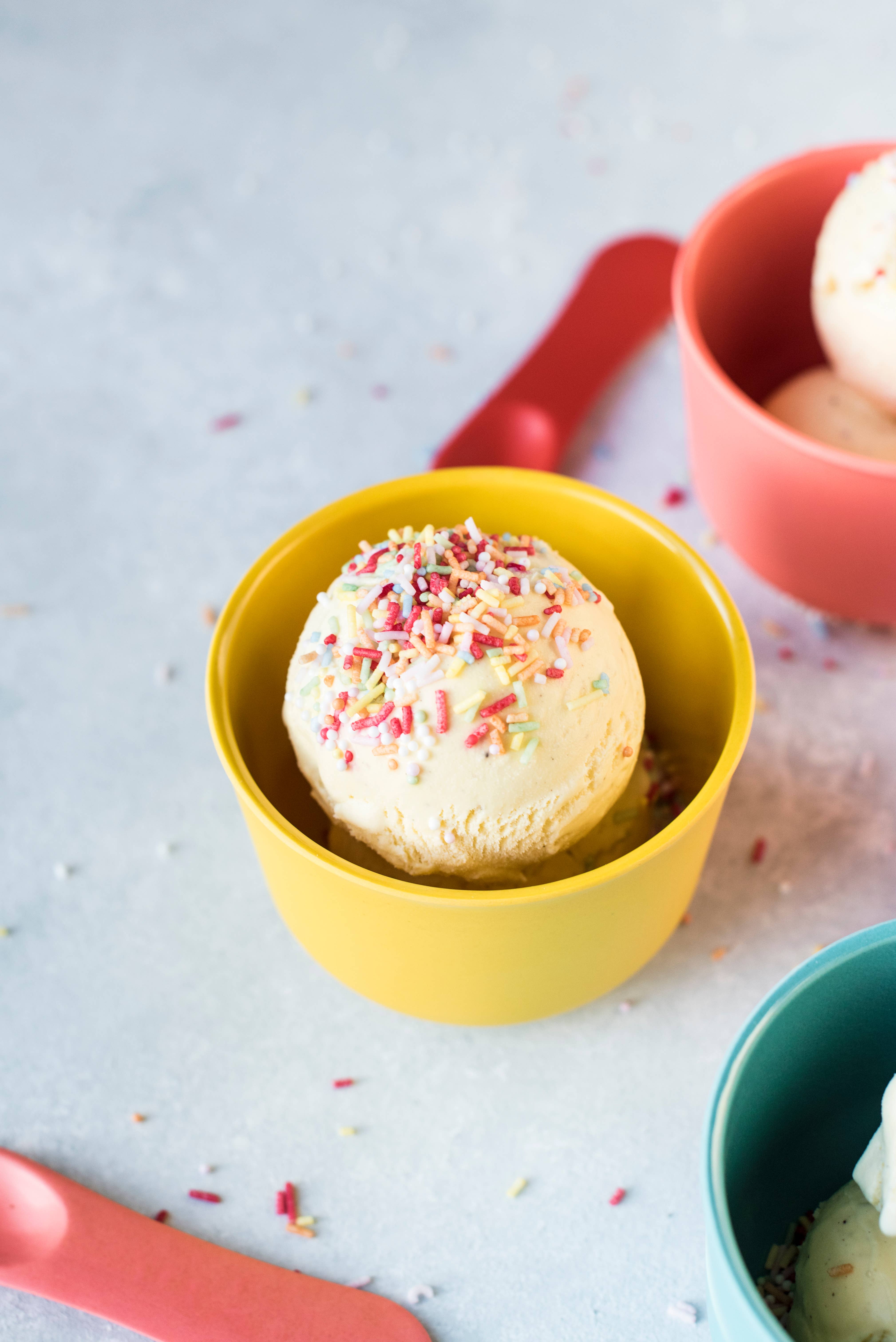 EKOBO - Wholesale Drinkglas/beker - Kinderen en baby - Bambino IJsset RETRO - Koraal, Lagune, Citroen, Tomaat6