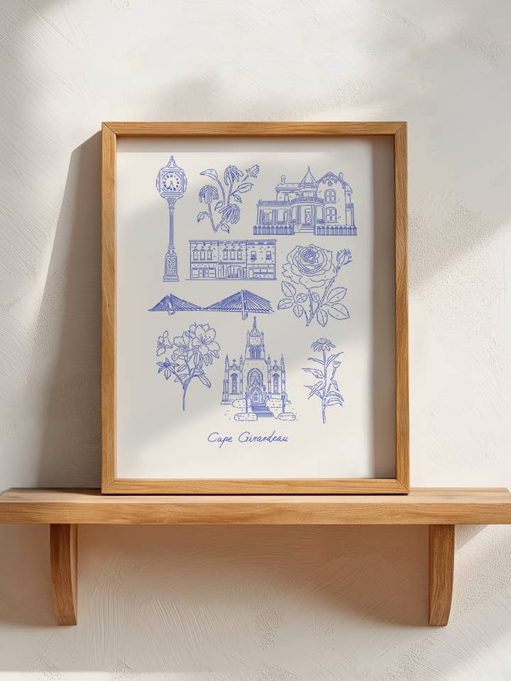 Cape Girardeau, Missouri Kunsttryk - Frankie Blue for engroshandel hos Frankie Blue