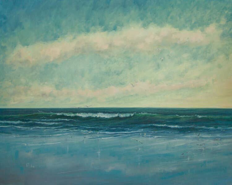 Vanessa Piche - Wholesale Art Print - Symphony in Blue Wall Art  Print0