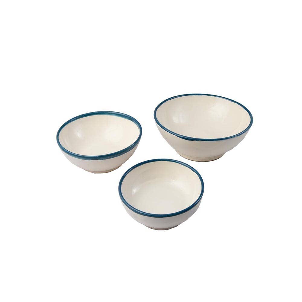 LOLIVA – Engroshandel Salattallerken – Salatskål med kant, diameter 23 cm – Edge Line2