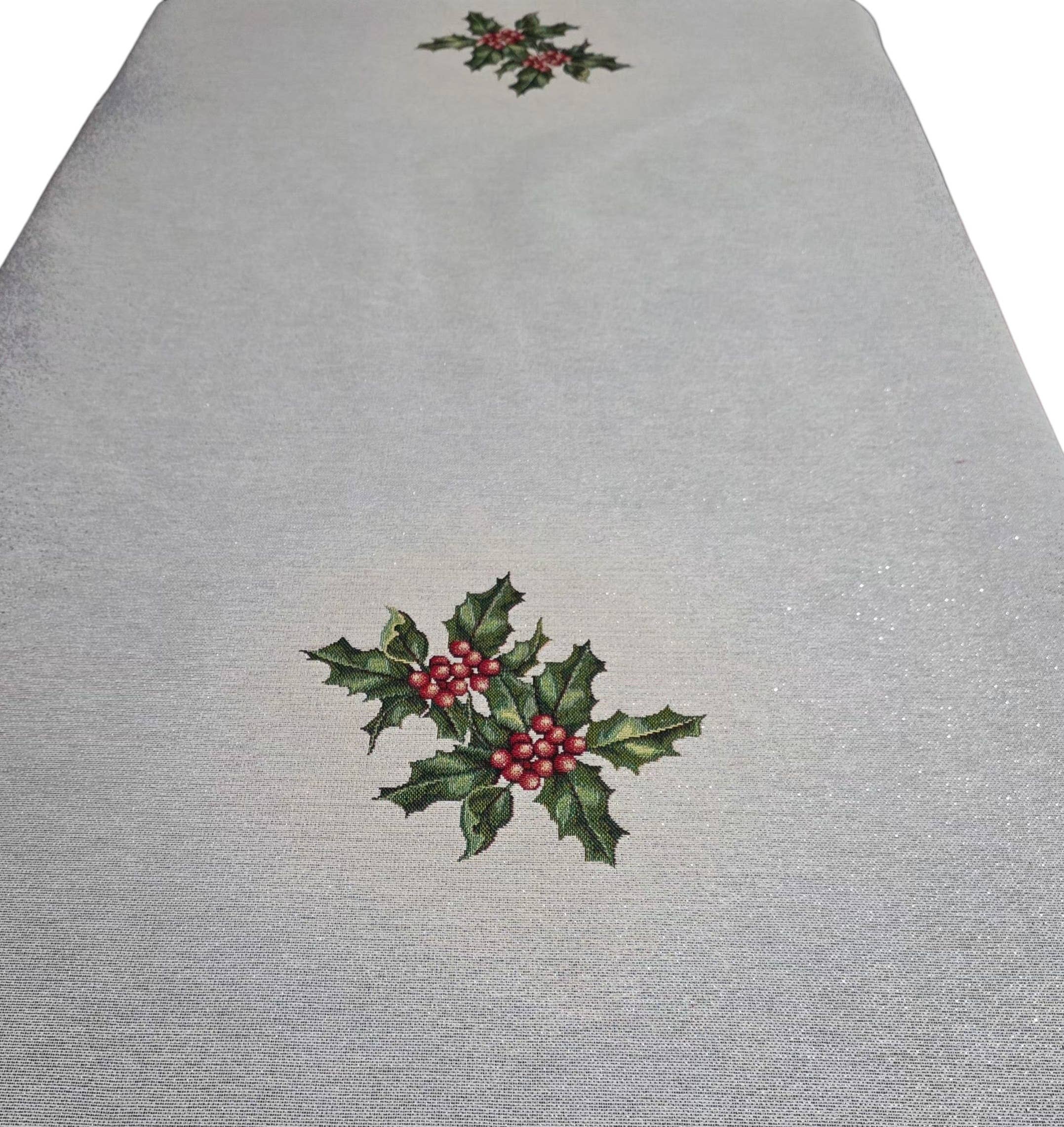 Lunaria Lab - Wholesale Tablecloth - Cottage Christmas Tablecloth in Gobelin Lurex1