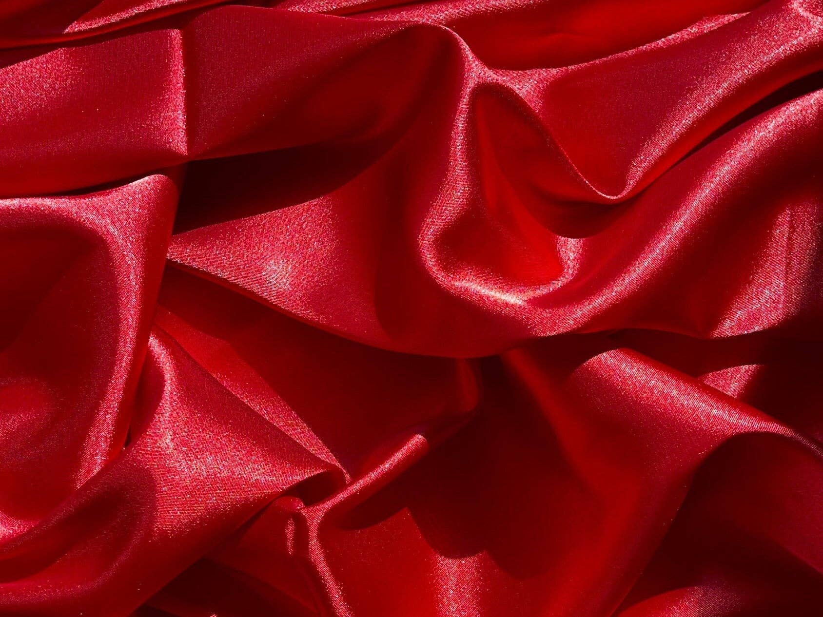 GalaTextile - Wholesale Fabric - Red Satin Stretch Charmuse, Silk Charmuse Fabric, Stretch Satin Fabric,Red Luxury Silk Satin Charmuse,Light Weight Sold By The Yard 587