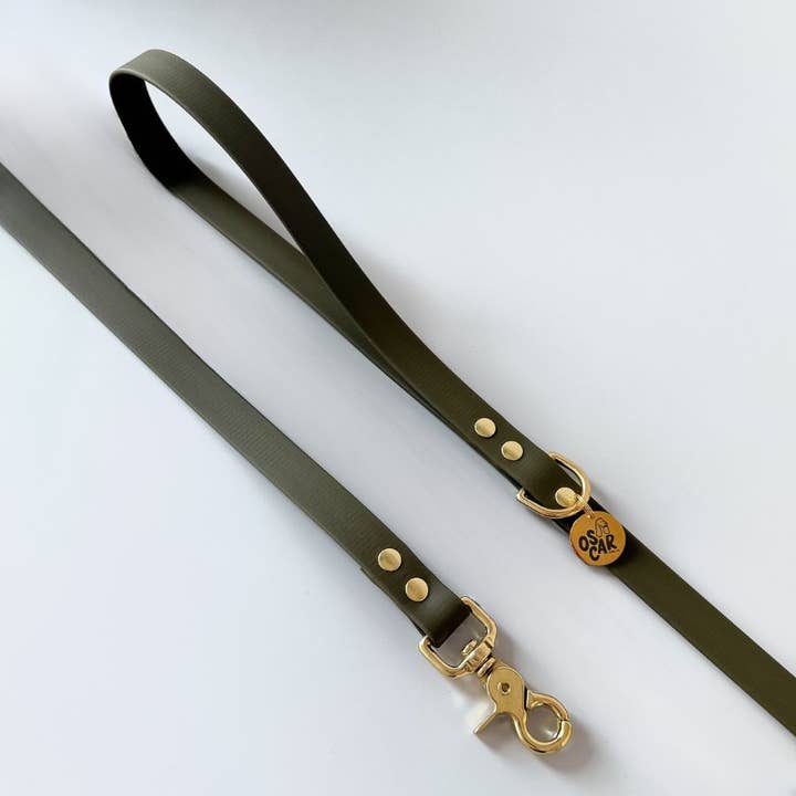Oscar & co - Wholesale Pet Leash - Dog - Waterproof khaki Biothane dog leash