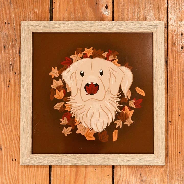 Automne doré | Impression 8 x 8 pouces pour la vente par Noodle Horse Doodles