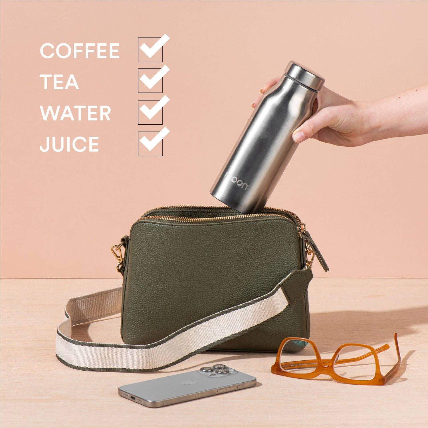 Moon Bottles – wholesale Water bottle – Recycled Stainless Steel Flask5