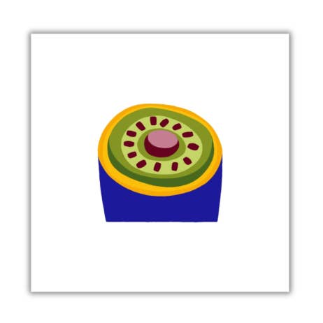 Pasticcino #5 - fine art print 13x13 cm voor wholesale door Colorobe