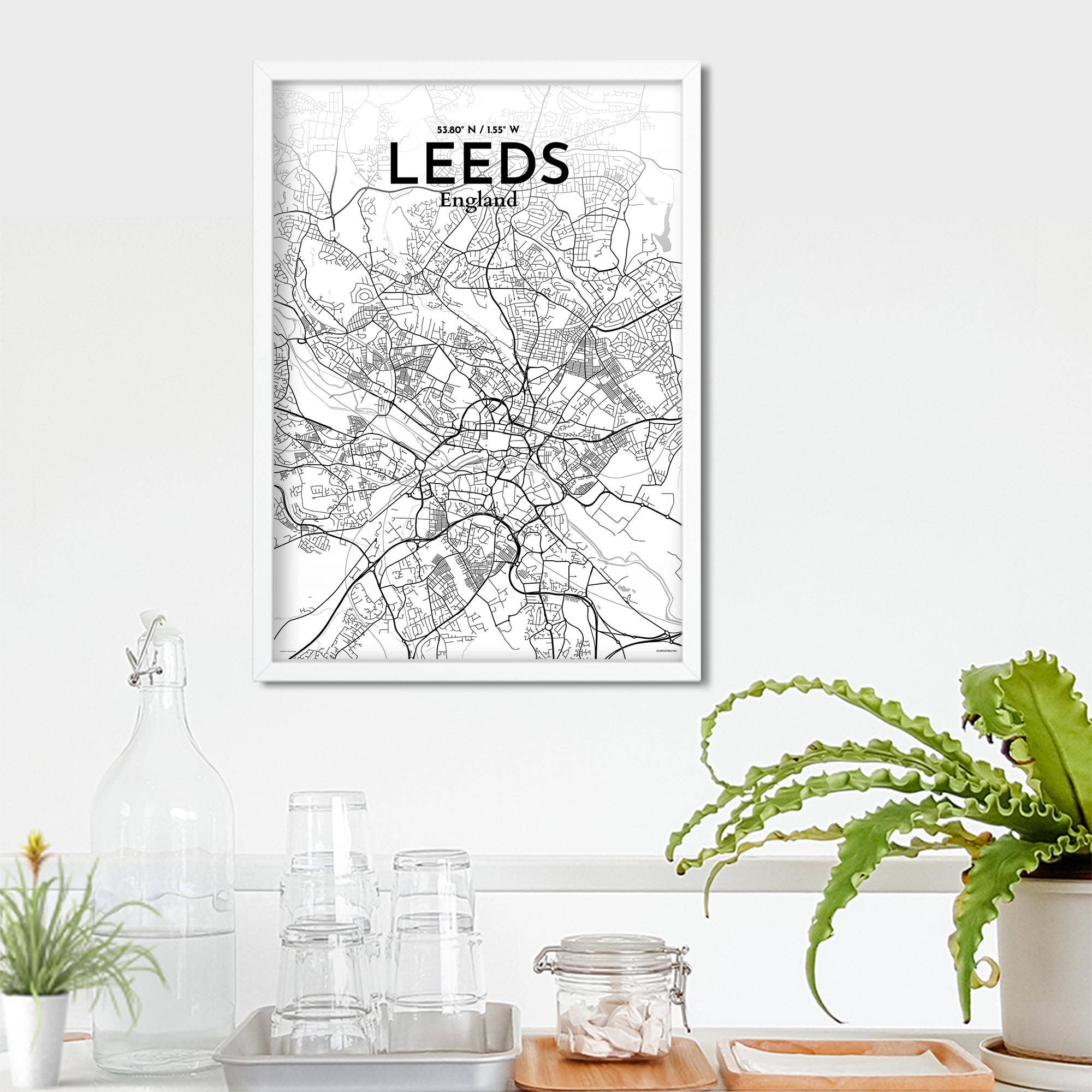 OurPoster.com – wholesale Poster – Leeds karta affisch115