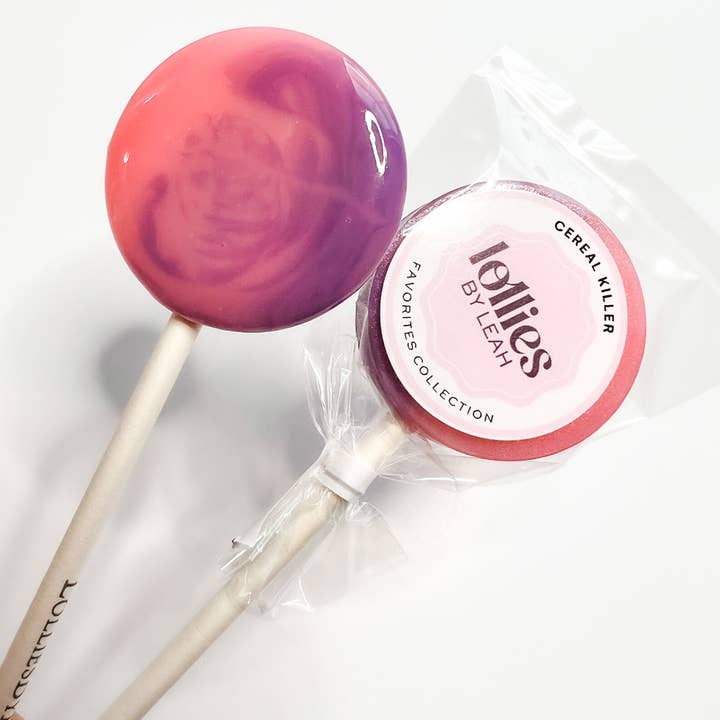 Lollies By Leah - Wholesale Lollipop - Cereal Killer Lollipop (Fruit Loops, Crunch Berries & Cereal Milk)