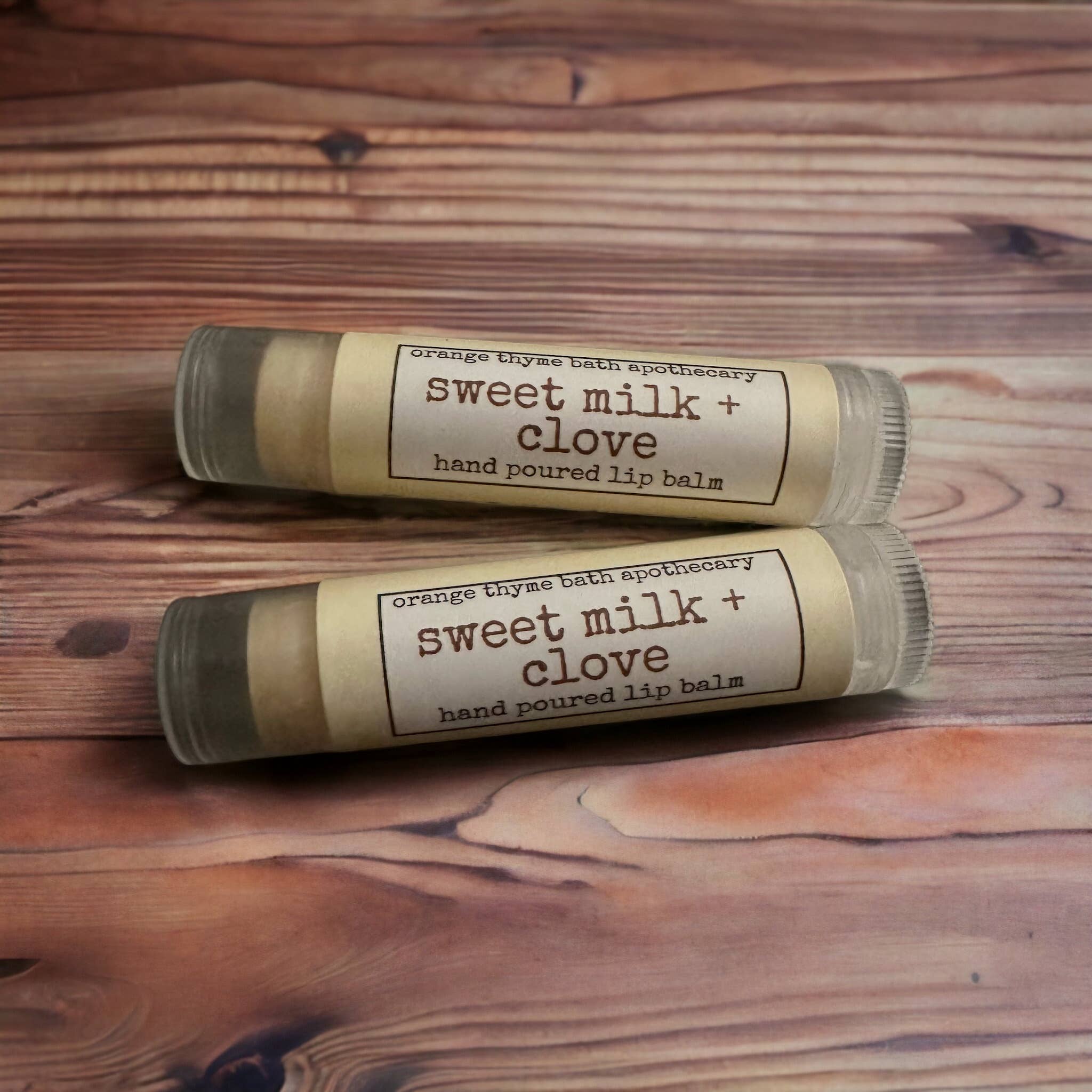 Orange Thyme Bath Apothecary - Wholesale Lip Balm - Sweet Milk + Clove  Lip Balm1