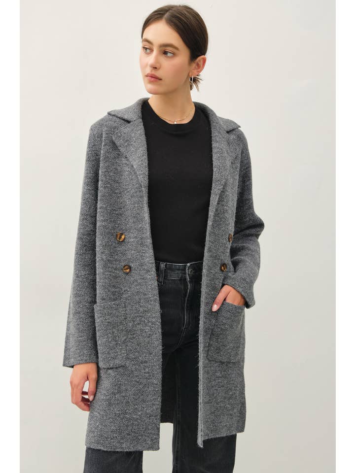 Be Cool - Wholesale Coat - Women's - OPEN BASIC SWEATER COAT3