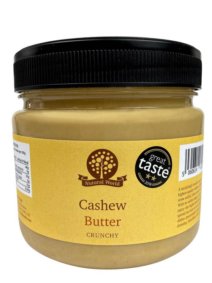 Nutural världen — Cashewnsmör — Krispigt - 1kg för wholesale av Nutural World