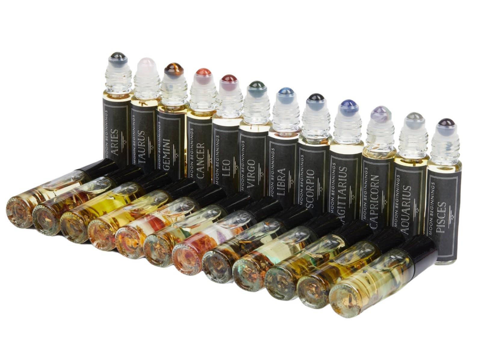 New Moon Beginnings - Wholesale Essential Oil Roll-On - Intention Roll on perfume, Essential Oil, Crystal Infused1