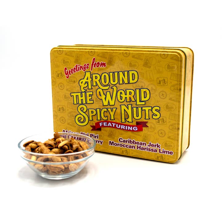 Damn, Man - Wholesale Nuts - Around the World Spicy Nuts Sampler Tin