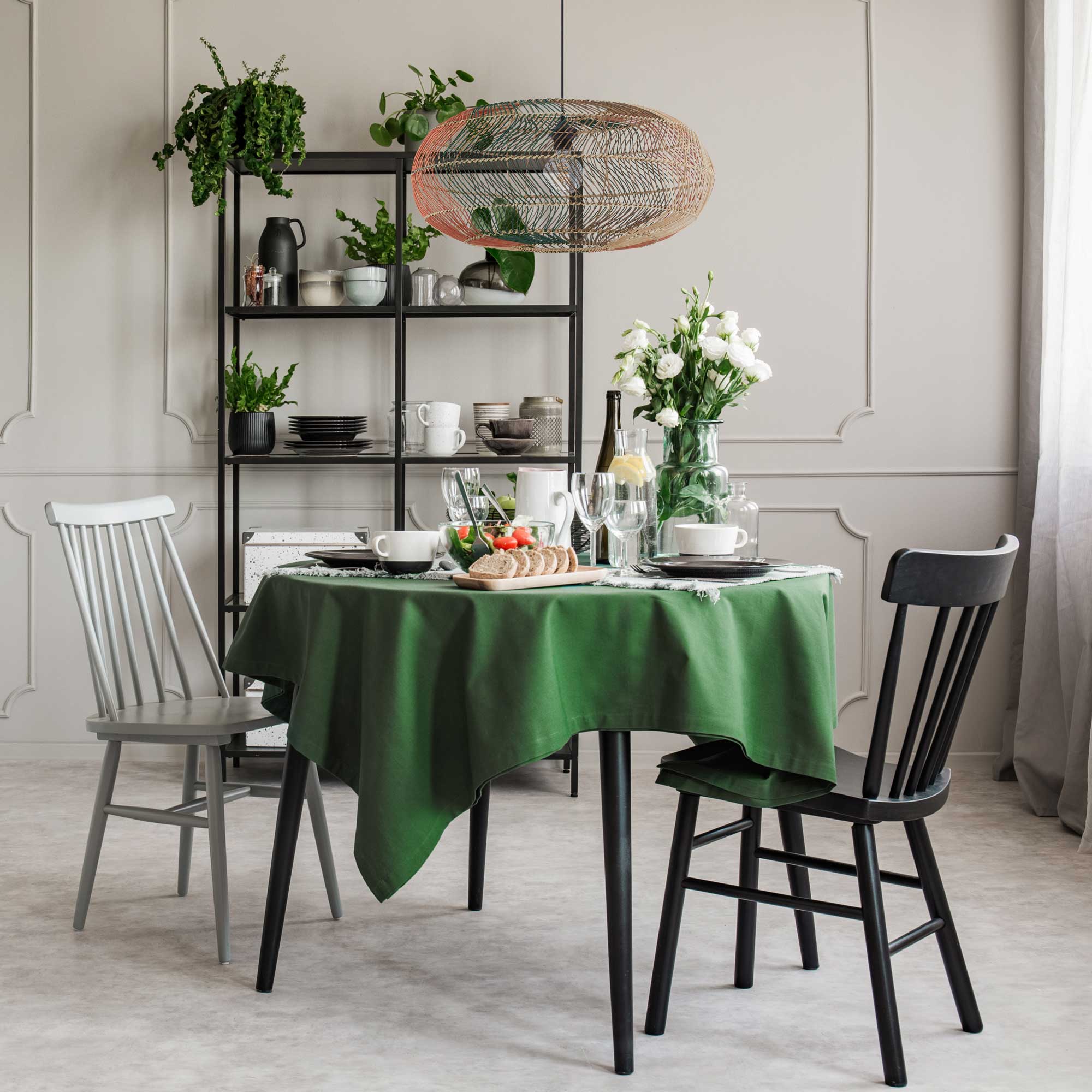 C-Création - Vendita all'ingrosso Lampadario/lampada a sospensione - Lampada a sospensione XXL in rattan intrecciato a 4 colori Rosco1