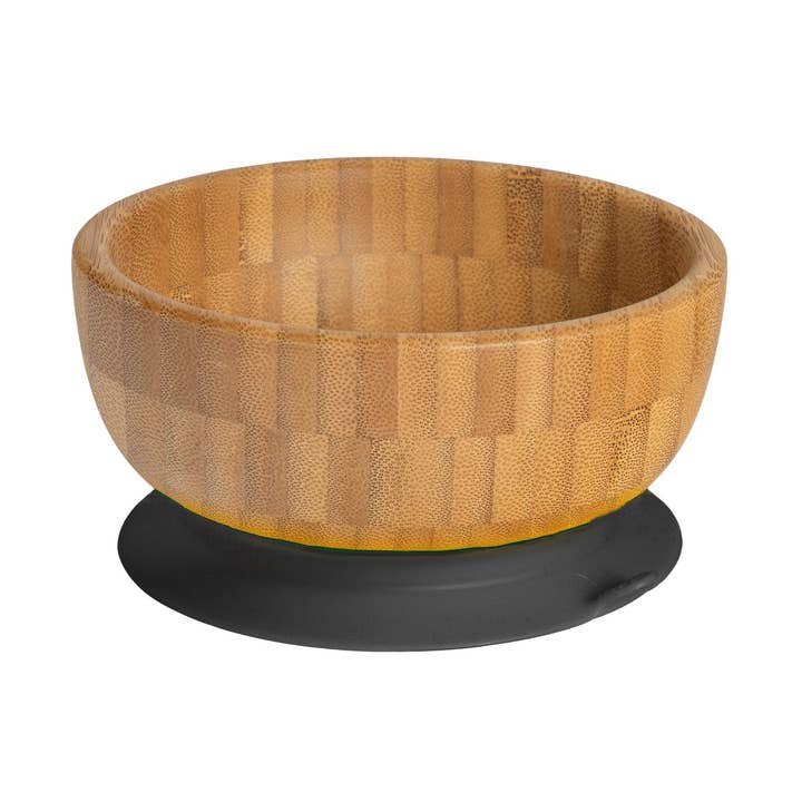 Rinkit Ltd - Wholesale Bowl - Tiny Dining Kids Bamboo Bowl with Suction Cup - Black0