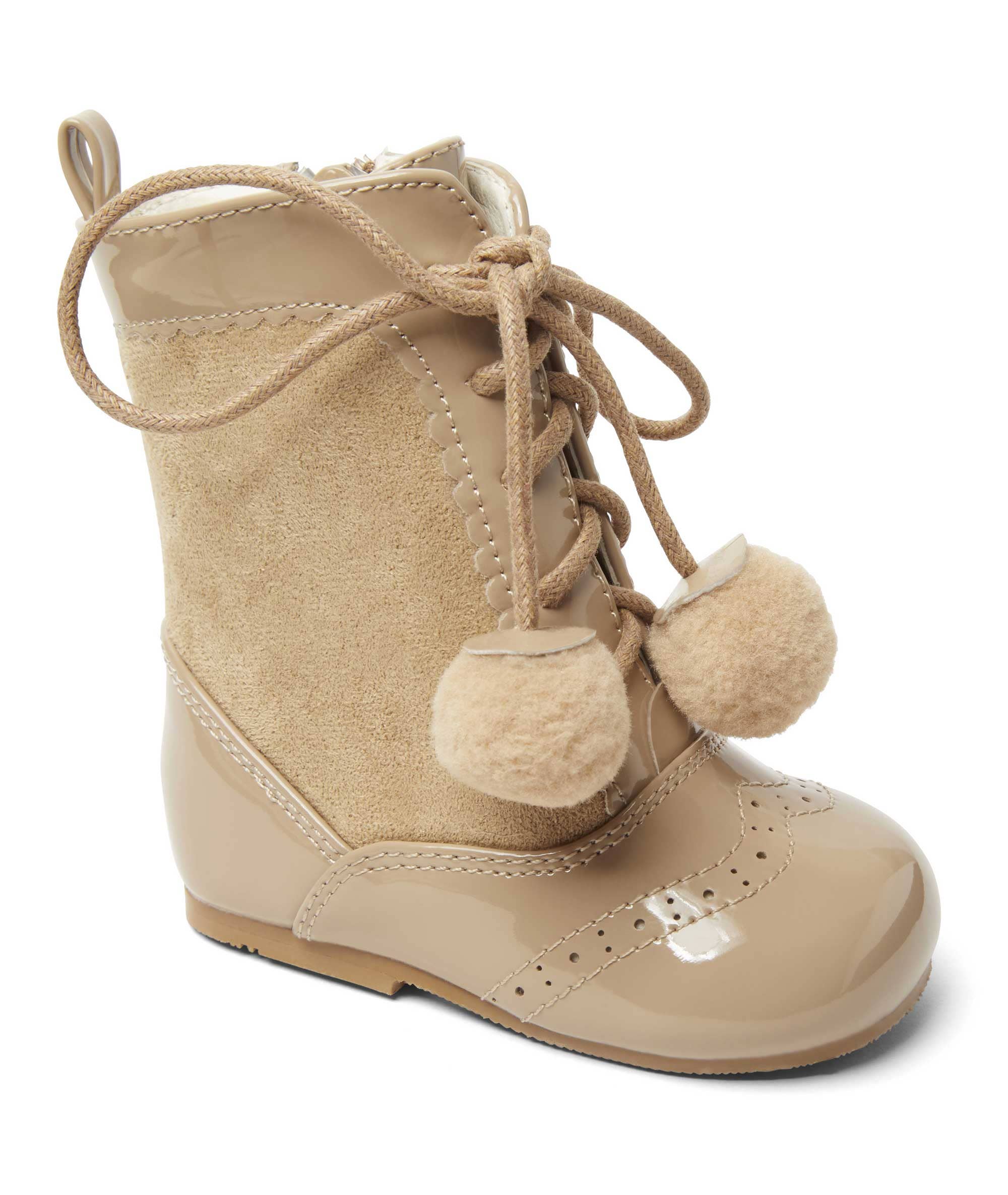 Sevva Ltd. – wholesale Boots – Child – Sienna Faux Suede and Patent Leather Ankle Boots for Kids4