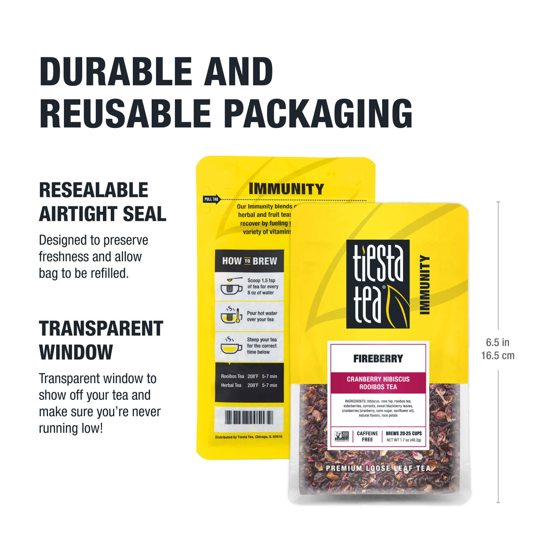 Tiesta Tea Company (loose leaf teas & accessories) - Wholesale Loose Tea - Fireberry - Cranberry Hibiscus Rooibos Tea23