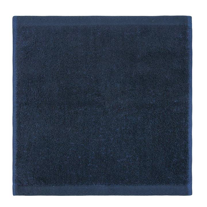 Flat Loop Washcloths - 6 Pack, Navy Blue for wholesale on Faire