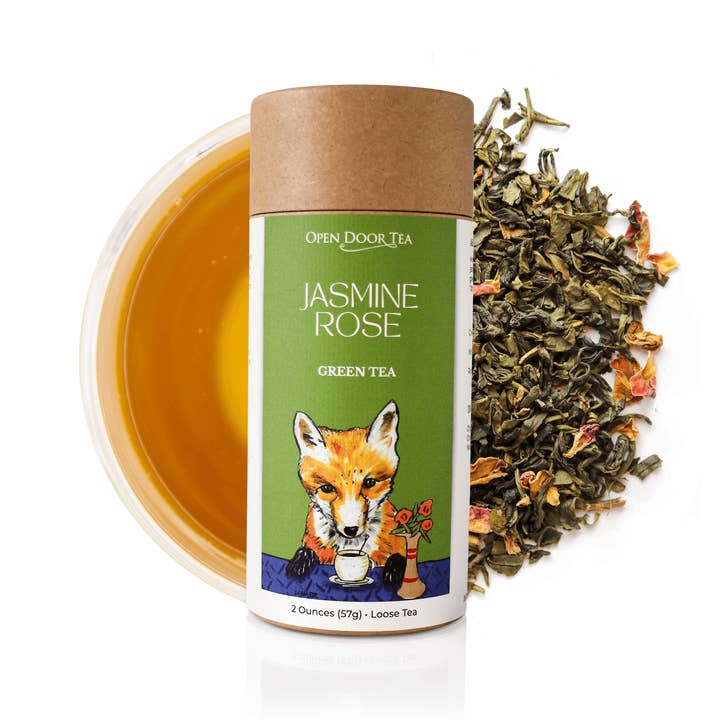 Jasmine Rose | Organic Green Tea | Bulk or Retail for wholesale by Open Door Tea