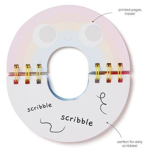 Pango Productions – Engroshandel Notesbog – Squishy regnbue A6 notesbog | Sødt børnestationery1
