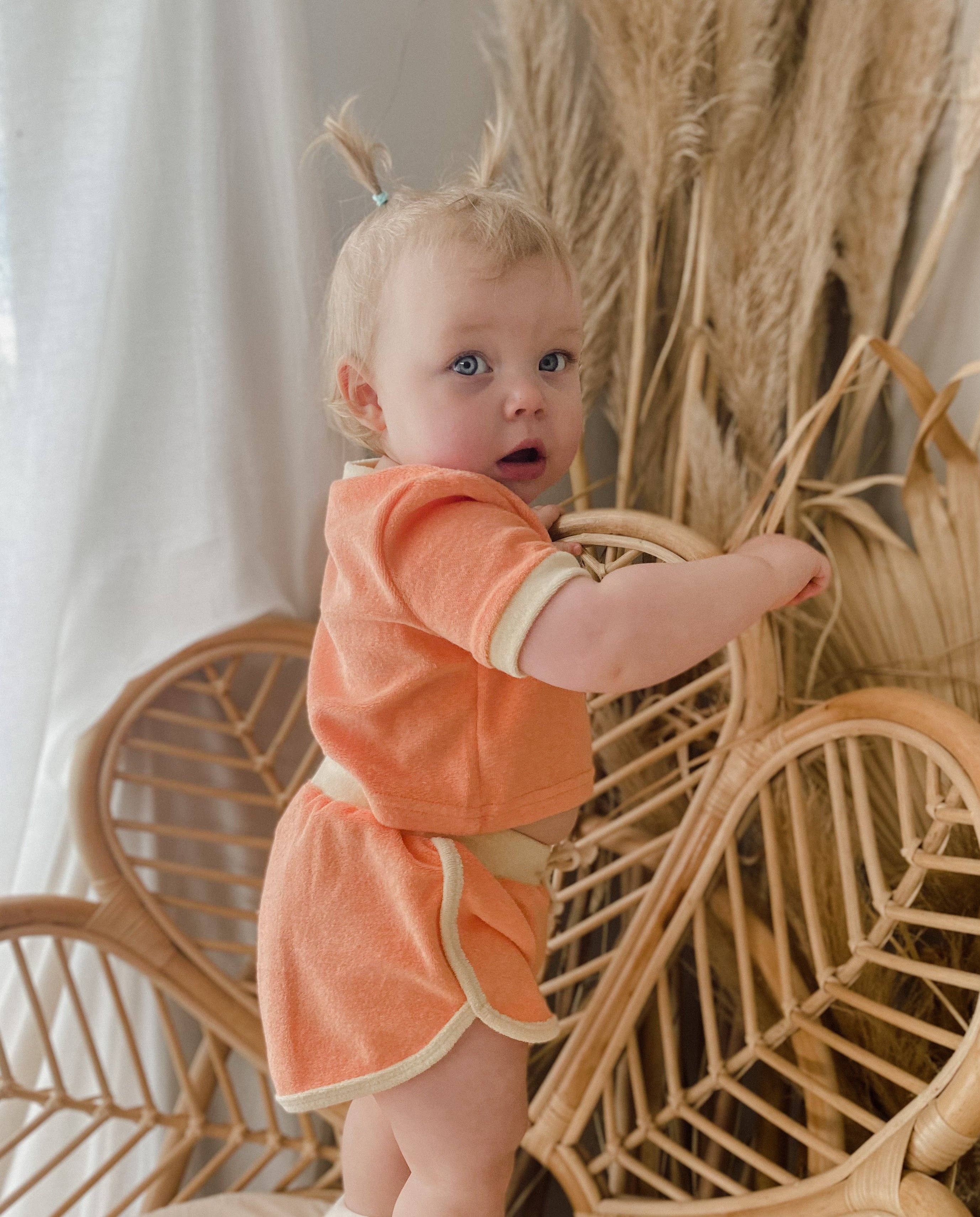 With Love for Kids - Wholesale Top & Short Set - Kids - Terri Comfy Set - PEACH2